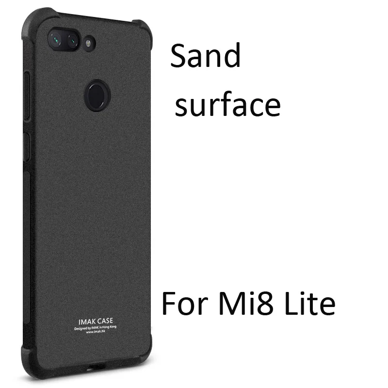 For Mi8 Lite IMAK Чехол с "воздушной подушкой" для Xiao mi 9 mi 8 mi 8 Se Lite Pro Explorer ударопрочный противоударный Мягкий ТПУ силиконовый чехол - Цвет: For Mi8 Lite