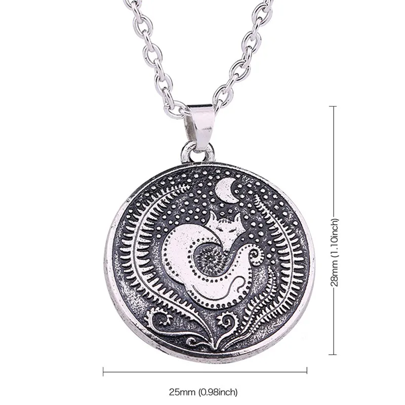 Подвеска в виде животного Skyrim Teen Fox Triquetra Fenrir ожерелье Винтажные Ювелирные