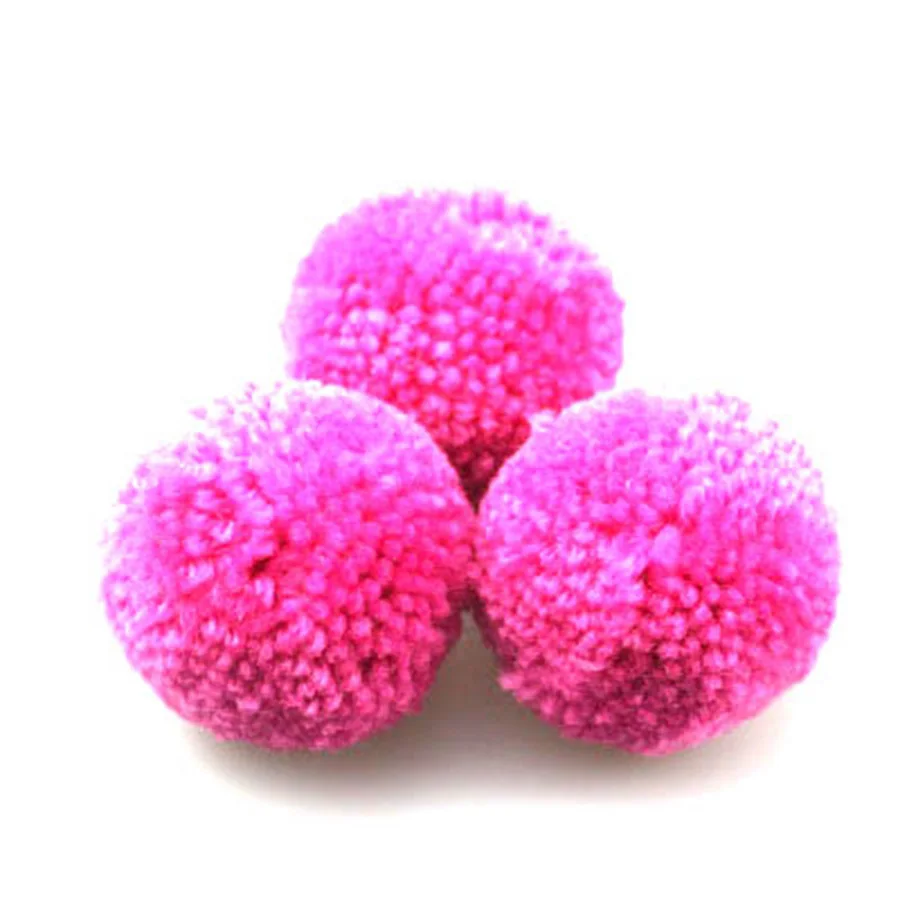 50PCS/Bag Mix Colos Faux Cashmere Pom pom DIY Yarn Plush ball Pompon Balls for Keychain Hat Bags Hair Scarves 15mm to 35mm | Дом и сад