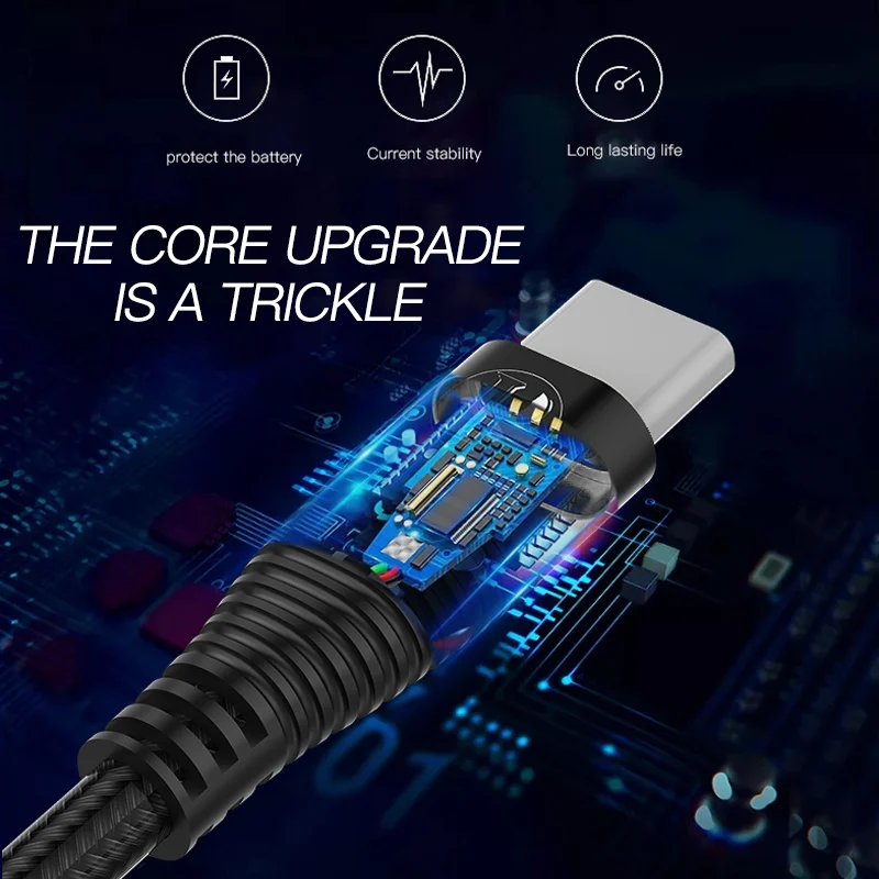 IPAKY usb type C кабель USB для мобильного телефона Синхронизация данных Быстрая зарядка
