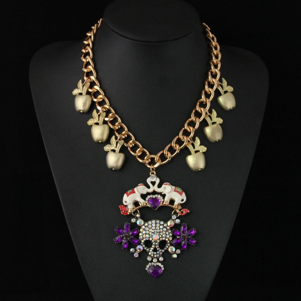 Модная женская массивная цепочка CirGen золотого цвета металлические подвески в