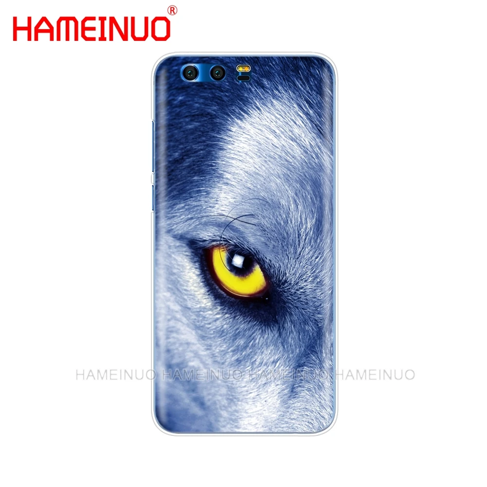 HAMEINUO чехол для телефона с изображением темного Ночного Волка Huawei Honor 10 V10 4A 5A 6A 7A 6C