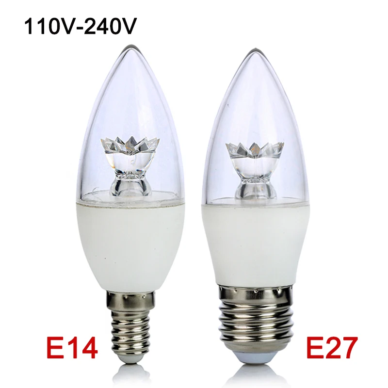 Светодиодная лампа E27 E14 5 Вт 110 В 220 В|led candle lamp|220v cob led220v |