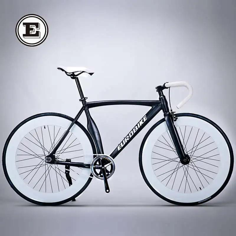 black white Велосипед с фиксированной передачей 700CC колесо 52 см рама из алюминиевого сплава мышечный дорожный велосипед фиксированная передача фиет Bicicleta - Цвет: black white