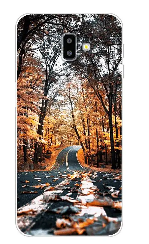 Темно-синий Чехол J6plus Capas для samsung J6 Plus, силиконовый мягкий чехол из ТПУ с принтом для samsung Galaxy J6 Plus J 6 Plus J610 J610F J6+ чехол - Цвет: Темно-синий