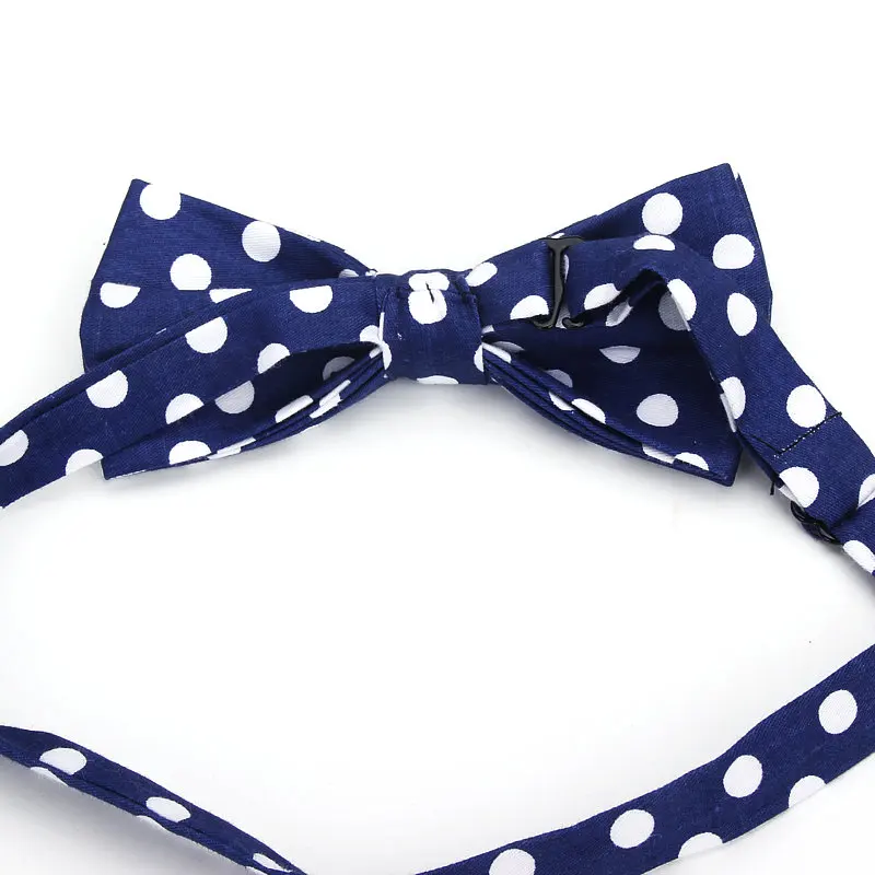 2019 Brand New Men's Fashion 100% Cotton Classic Polka Dot Bowtie For man Wedding business Colorful bow ties Corabatas Butterfly images - 6