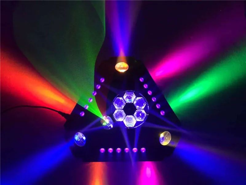 Светодиодный сценический луч Dj Disco DMX512 лазерный свет 6 светодиодов пчелиный глаз
