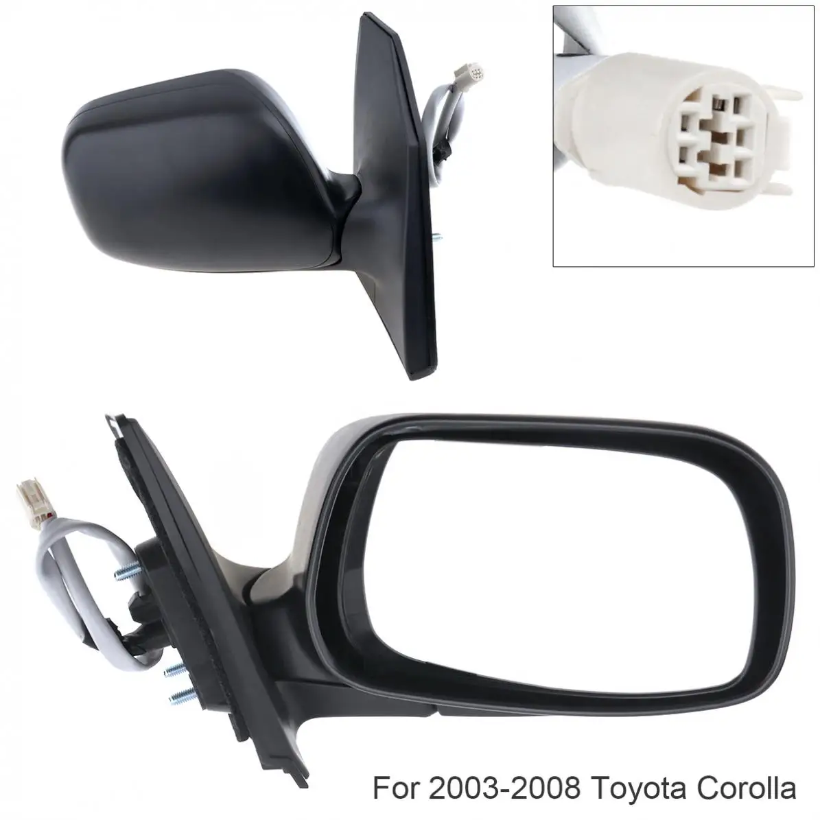 Нескладное левое/правое боковое зеркало RH для 2003-2008 Toyota Corolla CE / LE/ S/ Sport/ XRS седан