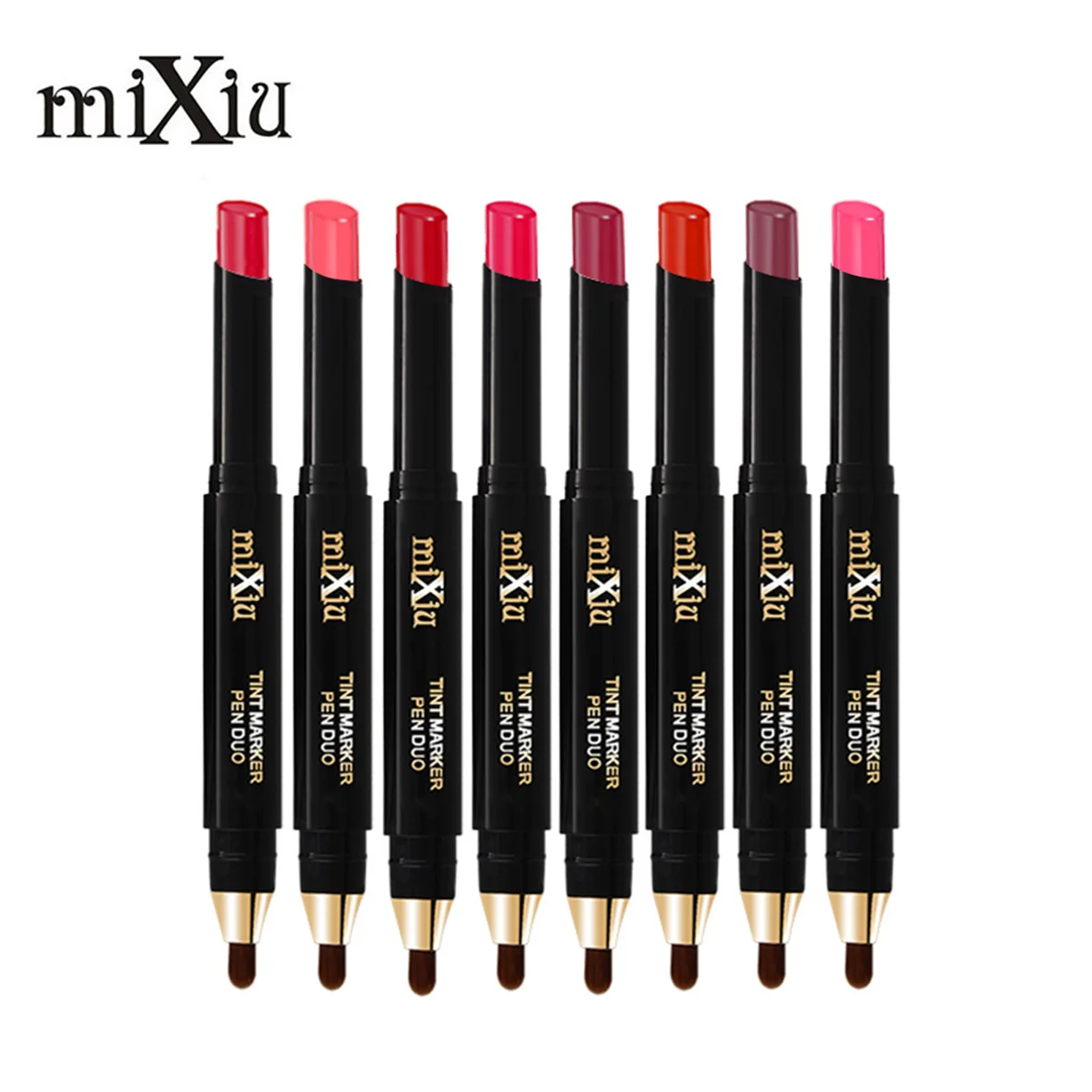 Новый двойной головы губная помада для Макияжа Косметический Водонепроницаемый