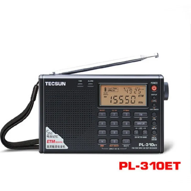 TECSUN PL-310ET полный диапазон цифровой демодуляции стерео радио DSP приемник