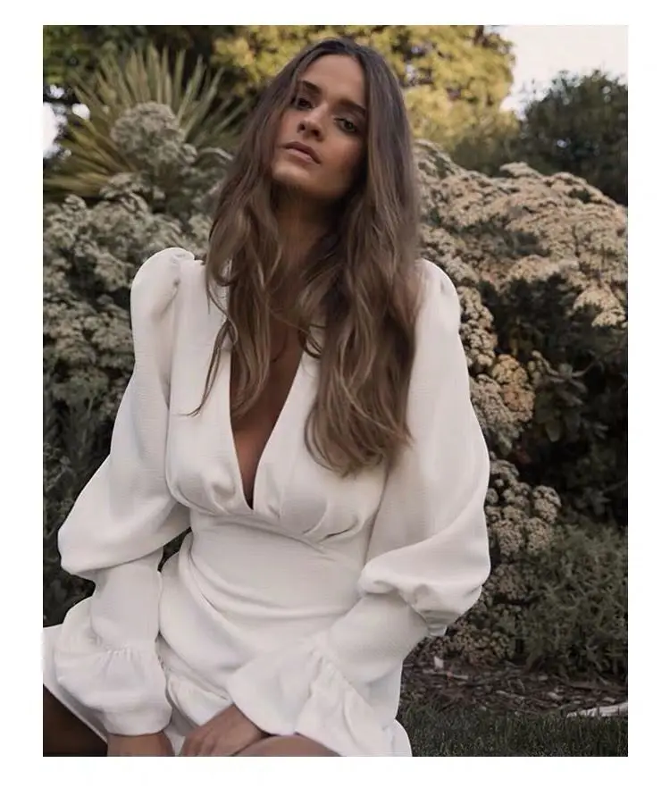 Увядное подиумное винтажное платье Женское vestidos Англия v-образный вырез сексуальный рукав-фонарик с оборками vestidos de fiesta de noche вечернее платье