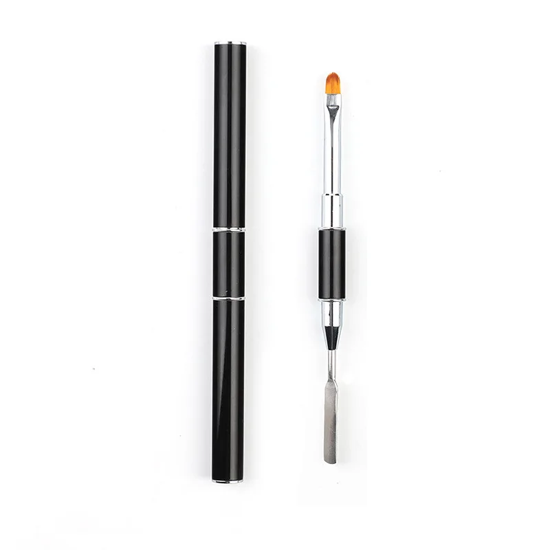2 head brush Строительный гель 30 мл/г кристаллический желе для дизайна ногтей клей для наращивания для французского маникюра гель для наращивания ногтей 9 цветов УФ-гель для наращивания - Цвет: 2 head brush