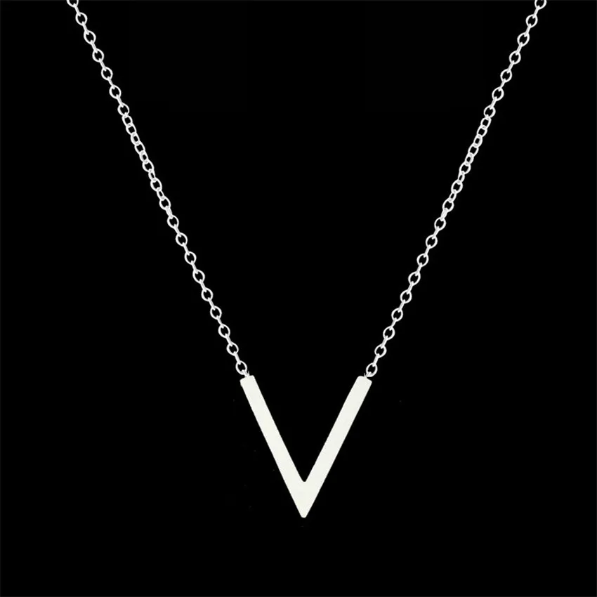 V Attract Summer Long Necklace Gold Point Pendant Women Triangle Clavicle PROM Jewelry | Украшения и аксессуары