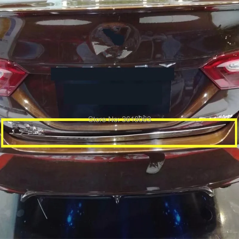 Накладка на заднюю дверь багажника из нержавеющей стали для Toyota Camry 2018 |