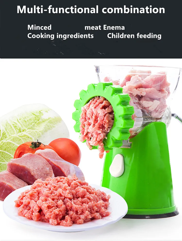 Ручная мясорубка, качественная многофункциональная домашняя ручная мясорубка для мясорубки, мяса, овощей, специй, ручного коленчатого мяса
