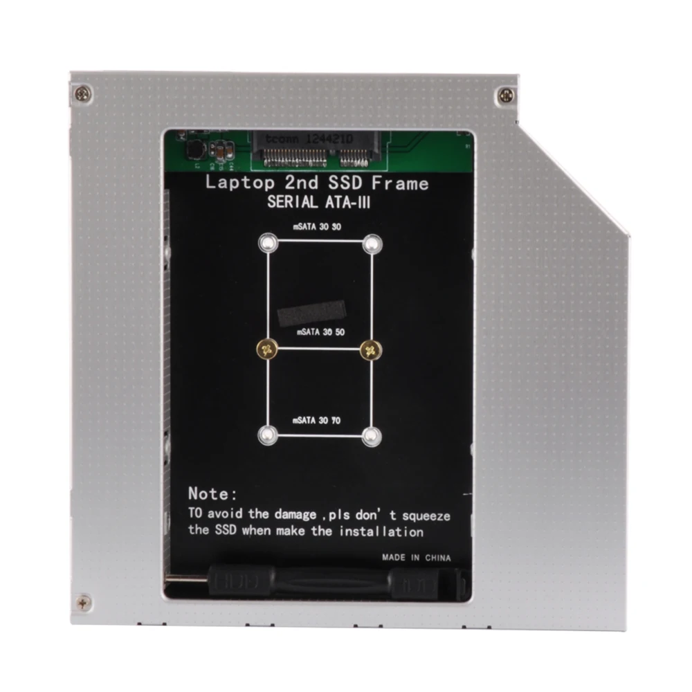 DeepFox 2nd HDD Caddy 9,5 m SATA to mSATA 3,0 SSD чехол HDD жесткий диск чехол DVD/CD-ROM Оптический отсек для ноутбука