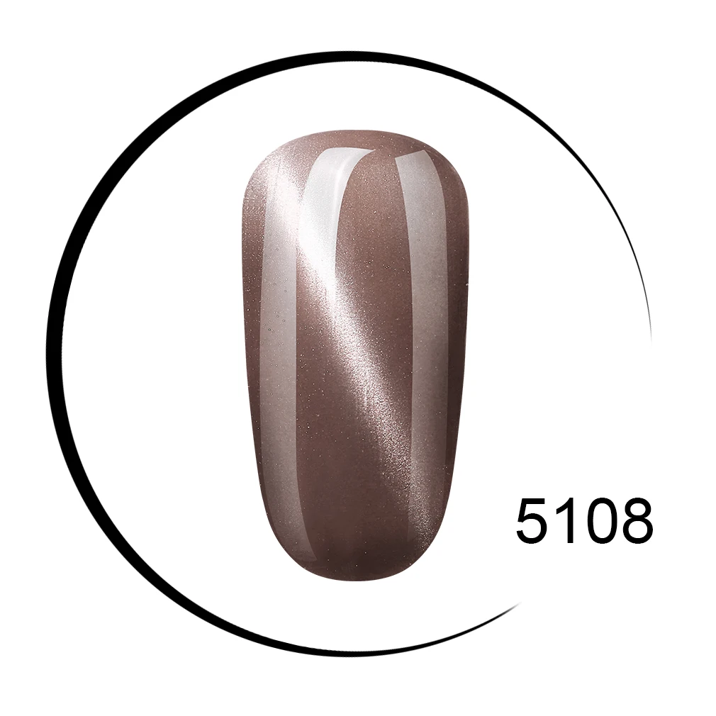 5108 Elite99, 10 мл, кошачий глаз, серия, лак для ногтей, розовое золото, гель для дизайна ногтей, замачиваемый, Гель-лак для ногтей, полувернис, Перманентный гель, лак - Цвет: 5108