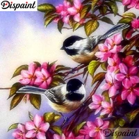 dispaint full squareround drill 5d diy diamond painting birds and flowers 3d embroidery cross stitch 5d home decor a10477