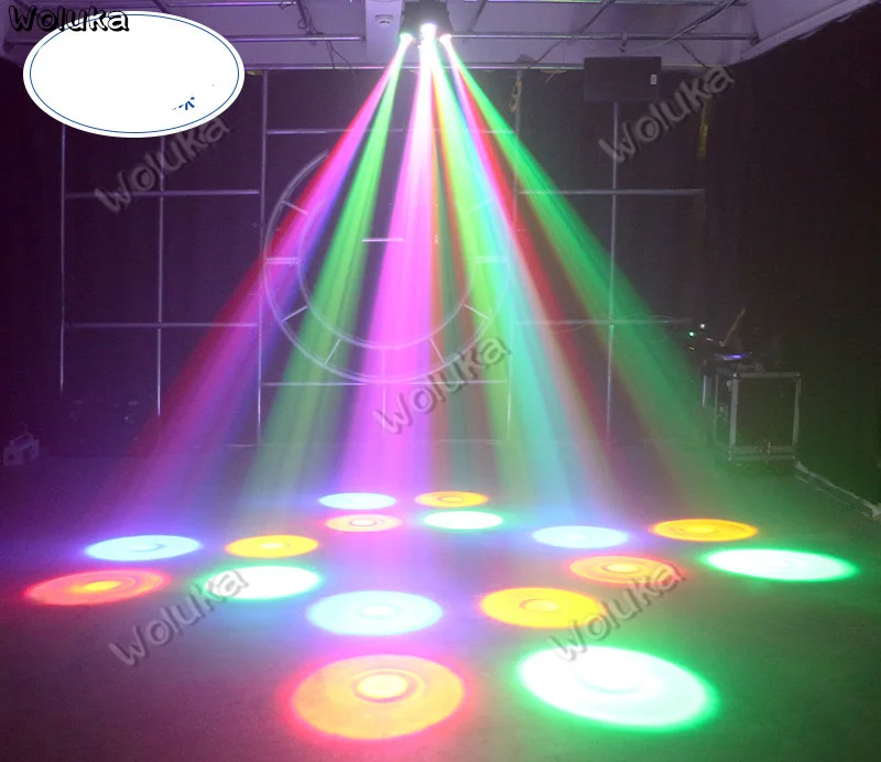 Stage lighting Sound Control seven lantern KTV Flash light Bar trampoline lamp Home Nightclub four-an effect CD50 W03 | Освещение