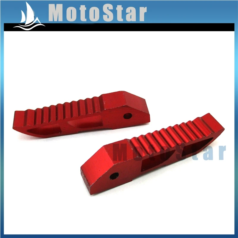 Красный ЧПУ Алюминиевый подножки для ног Мини Мото Карманный Байк 47cc 49cc |