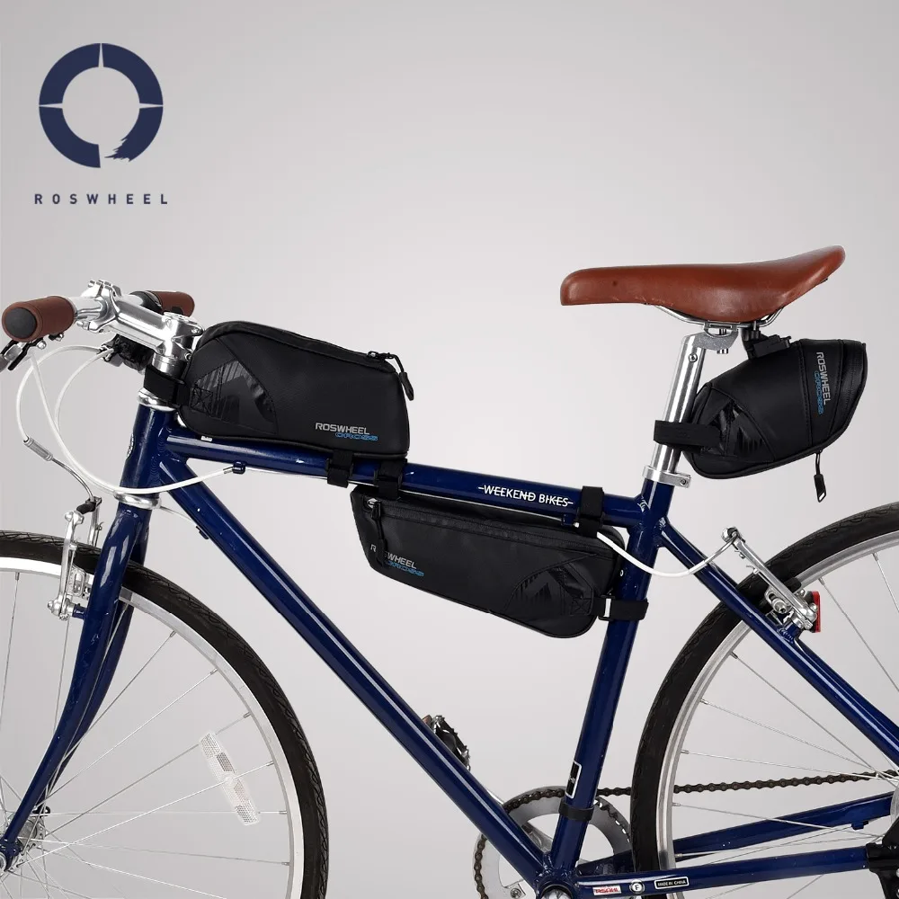 Велоседло Roswheel серия Cross велосипедное седло заднее сиденье верхняя труба сумка
