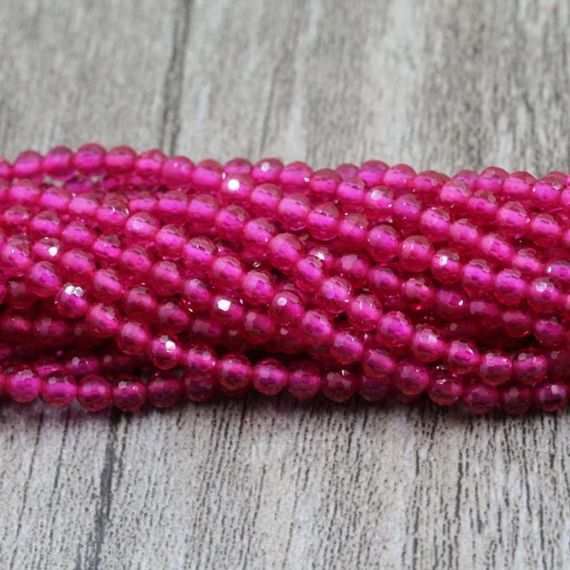 Fashion 1 Strand 15 Inch Natual Red Corundum Faceted Roundel Cut Beads gems Shining Gem Stone Micro Size 2mm/3mm | Украшения и