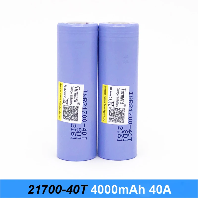 Батарея для 21700 40T 4000mah 30a батарея электрической сигареты и отвертки электрический