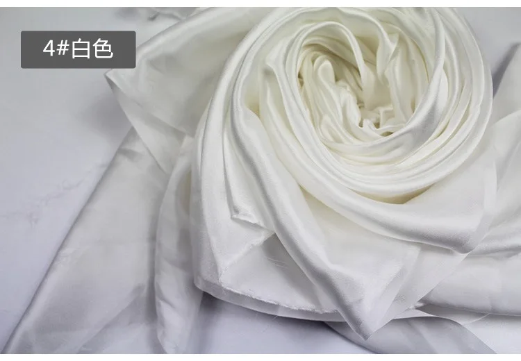 21 ivory 19 мм чистая шелковая атласная ткань 114 см 44 дюйма Ширина Серебристый цвет 81 gsm для платья рубашки синий черный 1 м для тестирования образцов - Цвет: 21 ivory