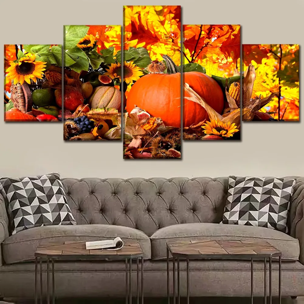 Настенные художественные картины для кухни ресторана домашнего декора из 5