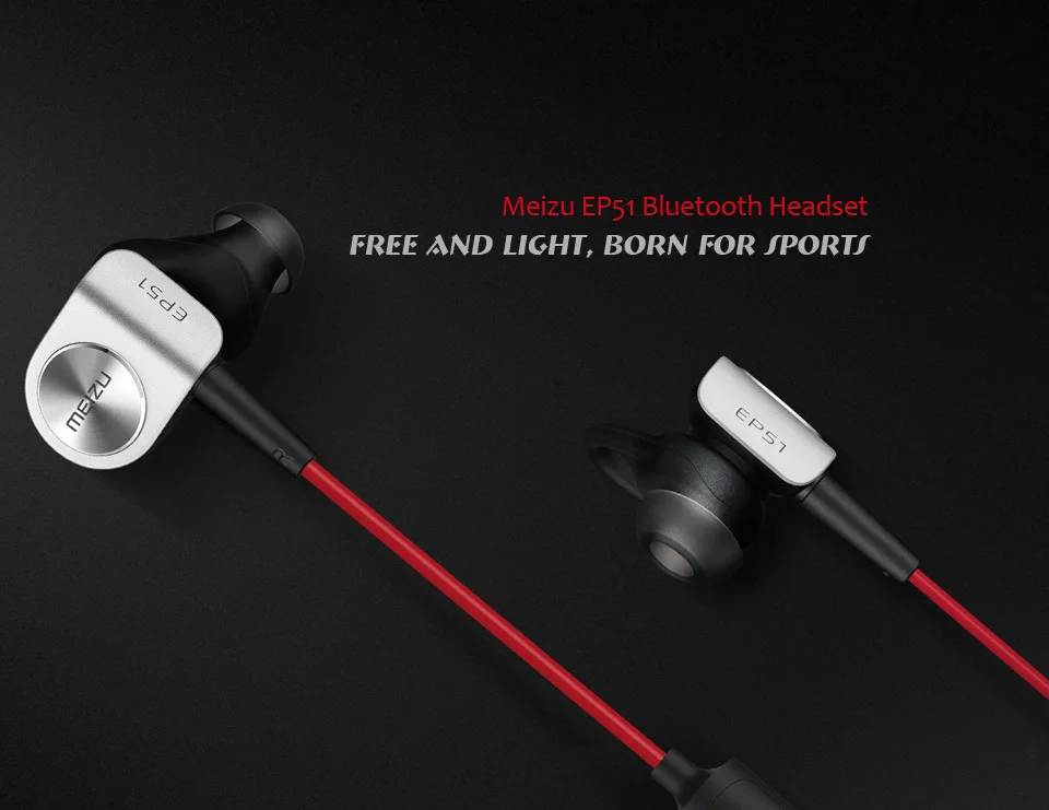 Meizu EP51, беспроводные Bluetooth наушники, водонепроницаемые спортивные наушники с микрофоном, с поддержкой Apt-X, стерео гарнитура