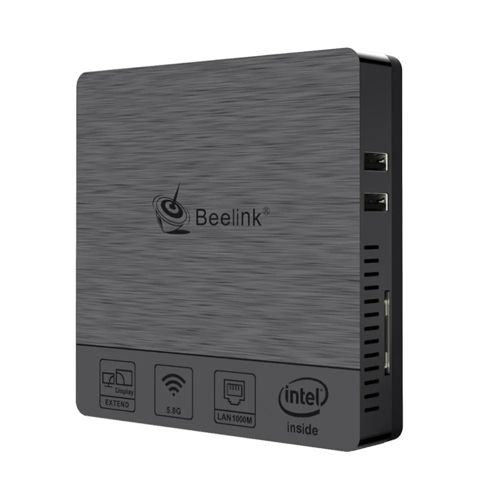 Мини ПК 4+ 64 Гб Intel Atom X5-Z8350 2,4/5,8 ГГц двухдиапазонный WiFi Bluetooth 4,0 Ethernet 1000 Мбит/с