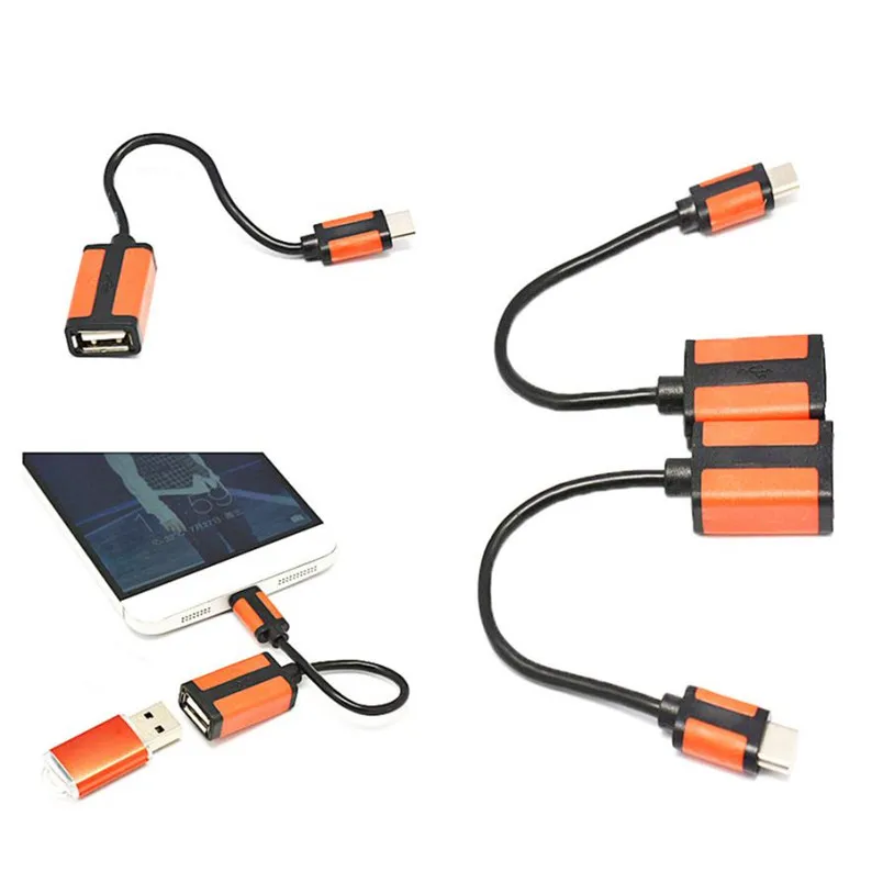 Надежная поддержка функции OTG высокое качество тип c мужской разъем к женскому USB 2