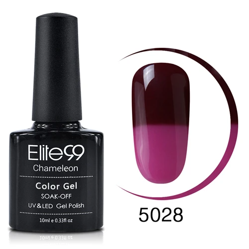 TC5028 Elite99 Гель-лак для ногтей, меняющий температуру, 100 цветов, Термальный, меняющий цвет,, УФ/светодиодный лак, 10 мл - Цвет: TC5028