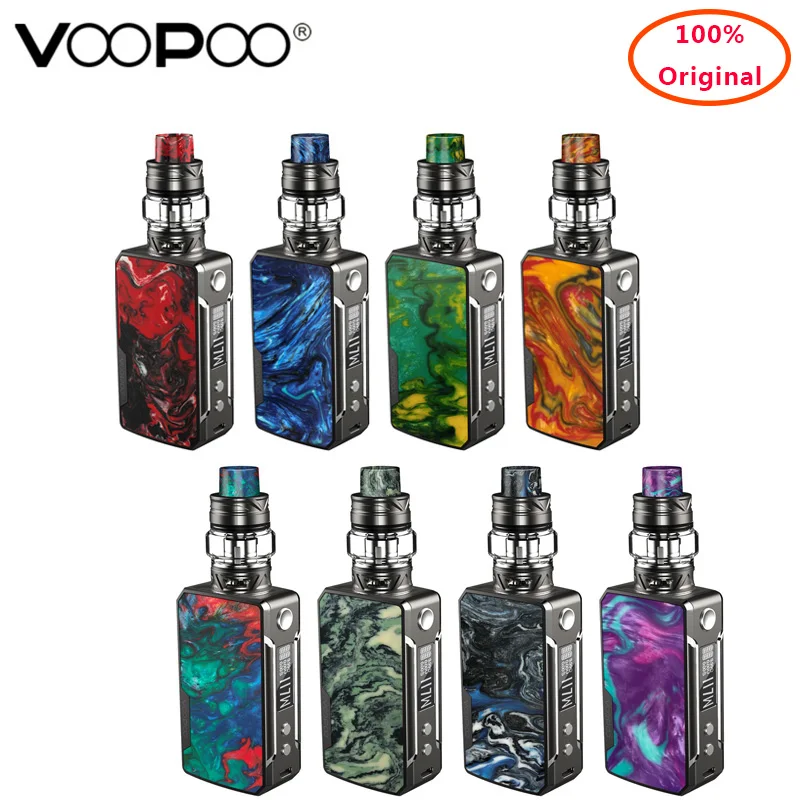 В наличии электронная сигарета комплект VOOPOO перетащите мини платины Starter Kit 117 W 4400