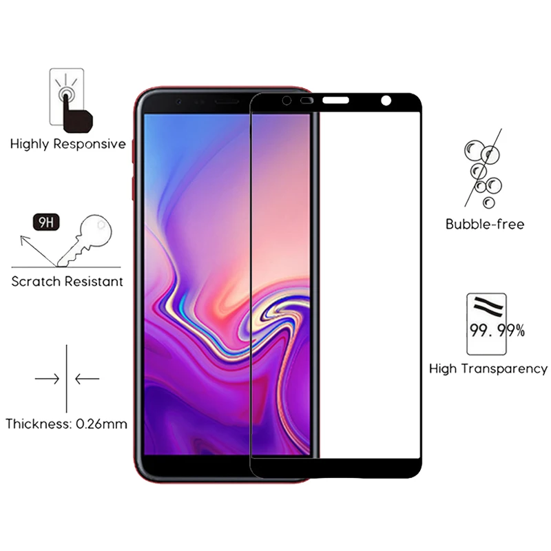 Экран протектор для samsung Galaxy J6 плюс Защитная Стекло 2018 J600 закаленное J6plus защитную