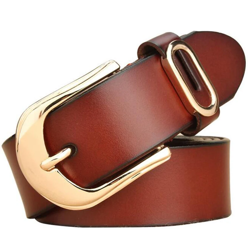 Ремень женский из натуральной кожи с металлической пряжкой|belts for women|belts women brandbrand