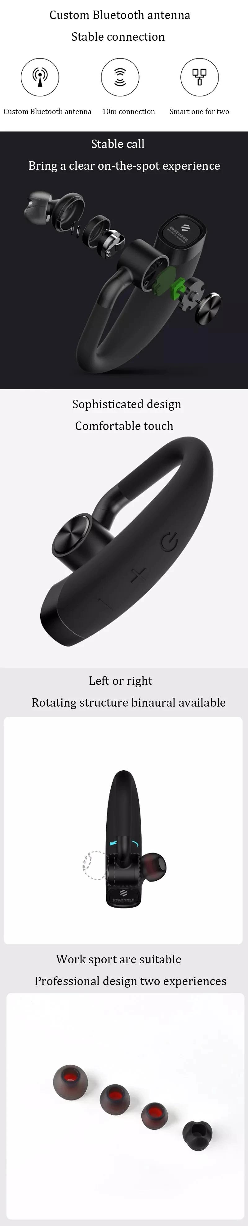 Mijia Beebest Bluetooth Walkie Talkie гарнитура Сверхлегкий 125 часов длительного ожидания наушники для XIAOMI 1s 2Gen Радио Walkie Talkie