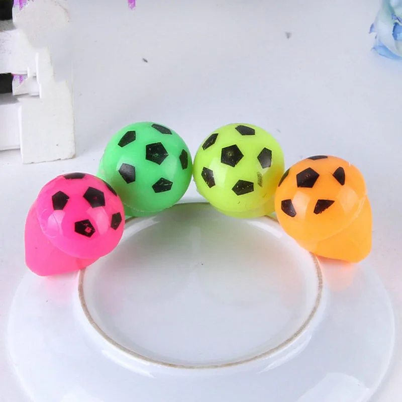 40PC Football Finger Light Colorful LED up Rings Party Gadgets Kids Toy for event home decor birthday|Сверкающие товары для