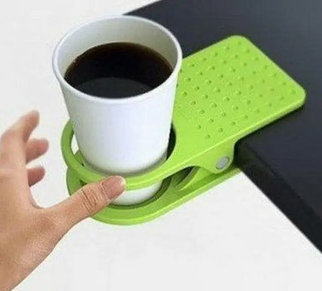 2016 Новинка Офис напиток Пластик чашки Кофе Настольный держатель зажим подставка