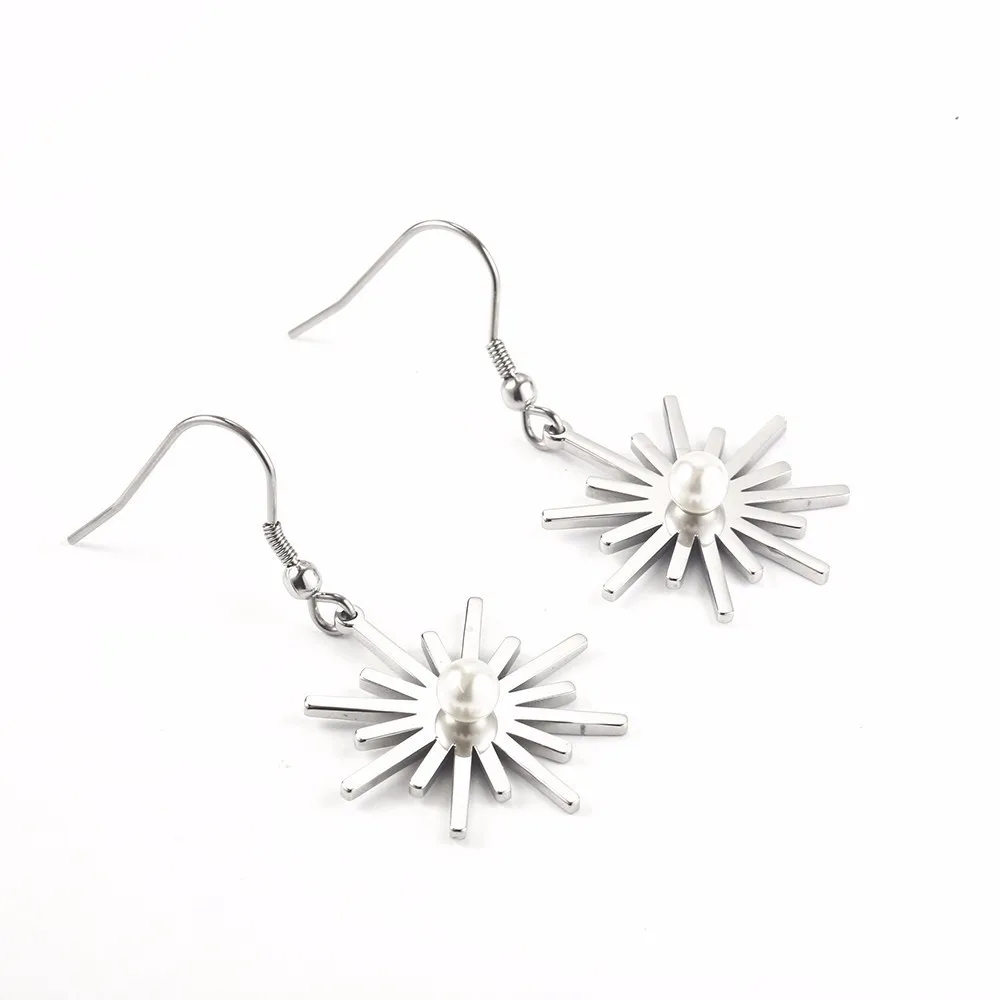 Женские серьги подвески RIR из нержавеющей стали с ослепительным солнечным