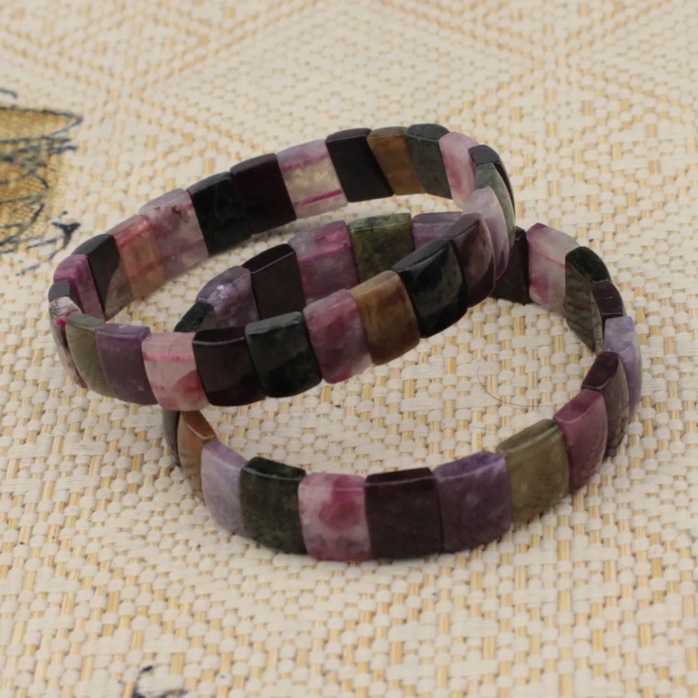 natural tourmaline stone beads bracelet gemstone bangle energy for woman gift wholesale ! | Украшения и аксессуары