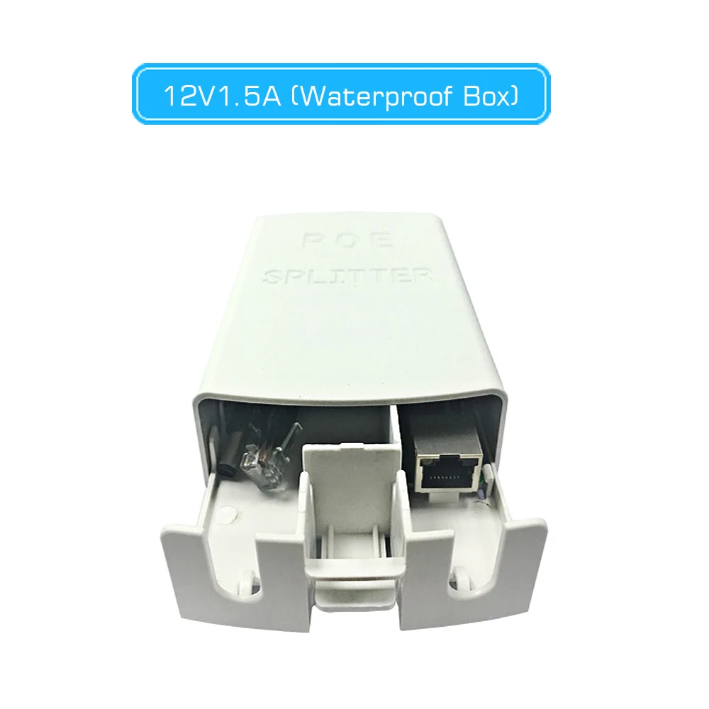 XINFI 48 В до 12 В 1.5A PoE Splitter активный изолированный PoE с водостойкой коробкой