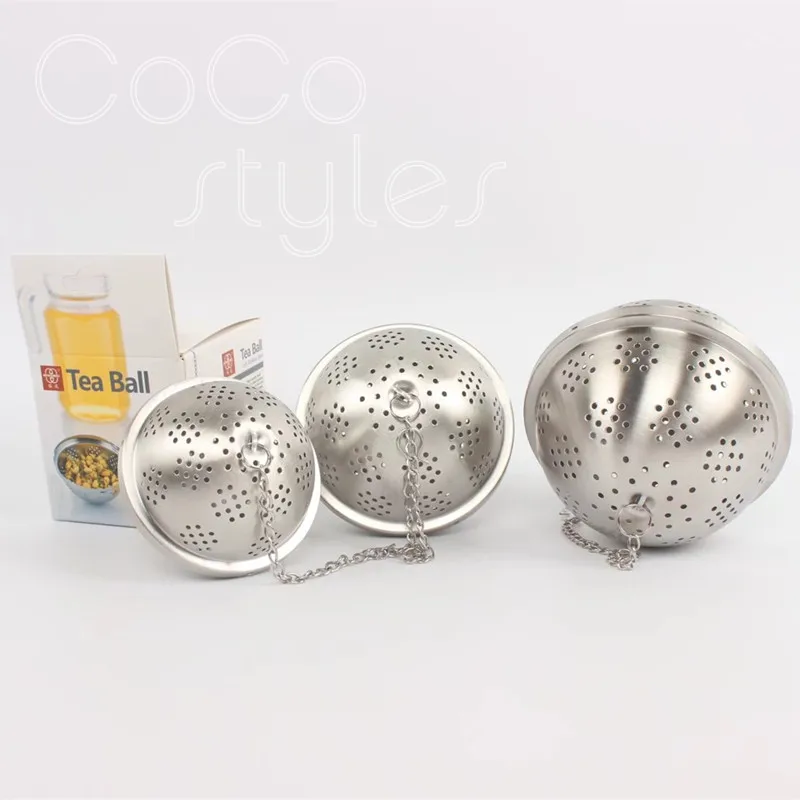 Cocostyles модный круглый серебряный чайный шар из нержавеющей стали для