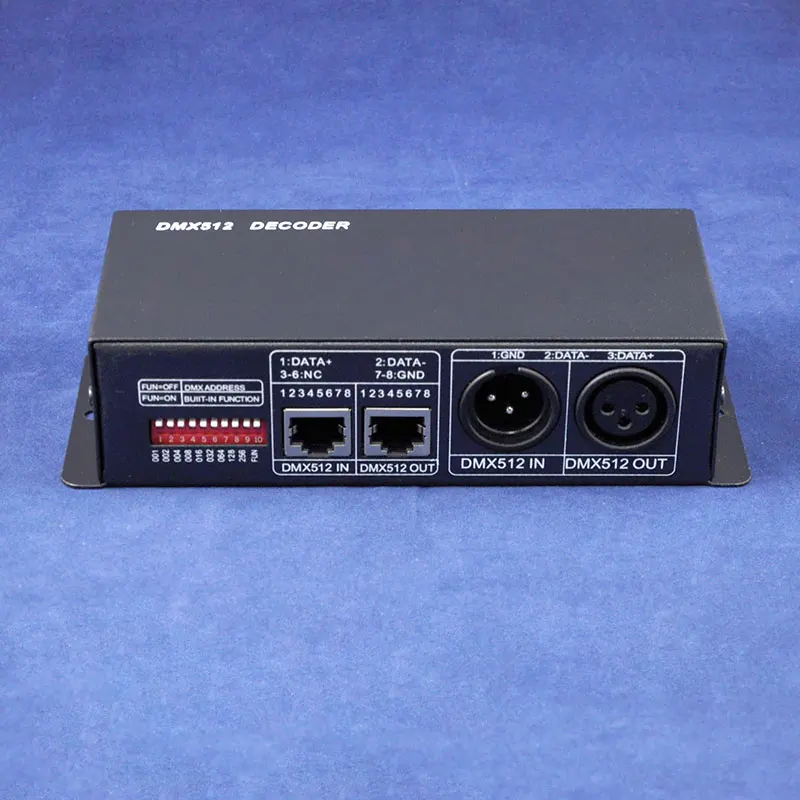 DC12 24V 4A * 3 Каналы DMX 512 декодер драйвер светодиодный RGB контроллер для Светодиодные