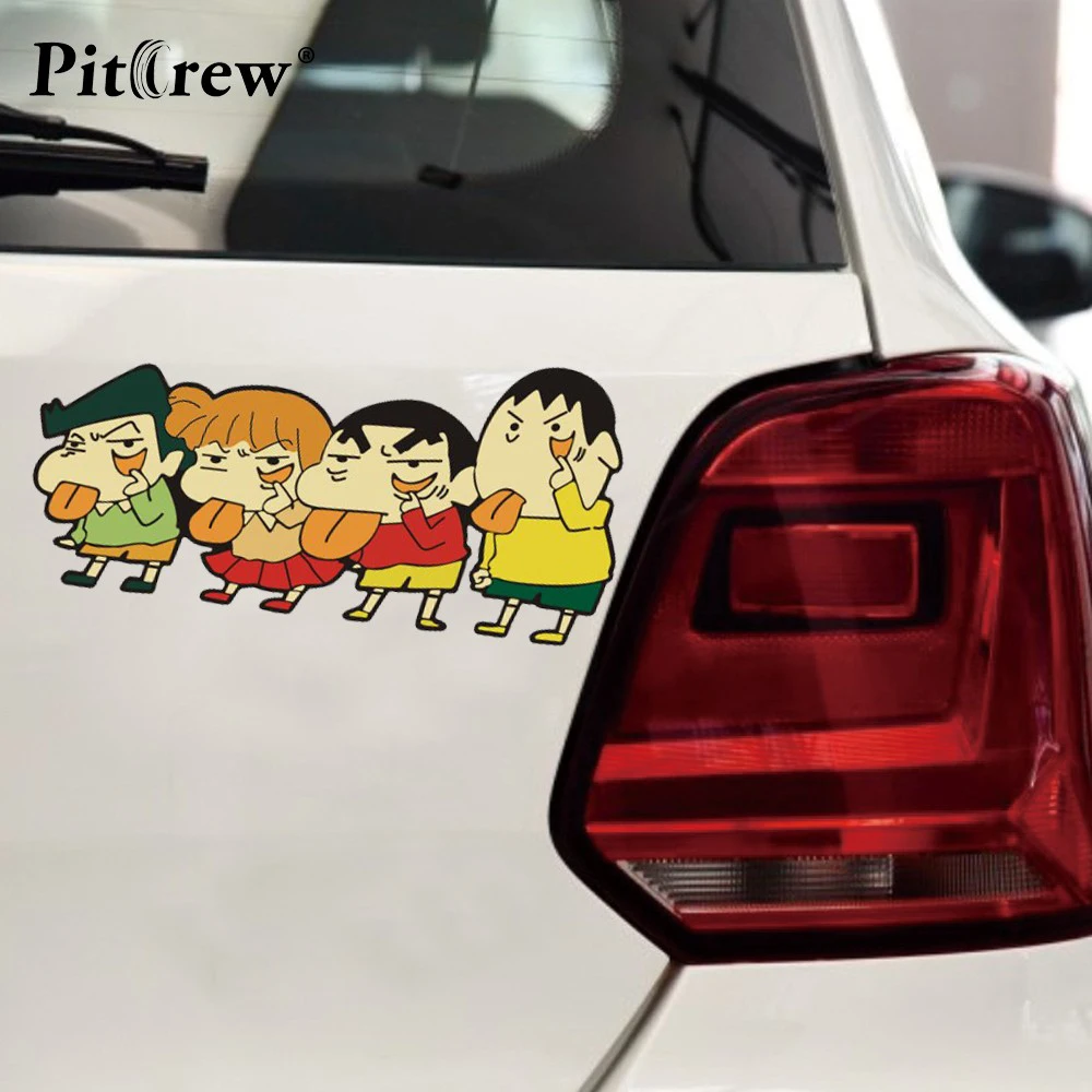 1 шт. 18 7*9 см милый Crayon Shin-Chan детский стиль аниме мультяшный автомобиль наклейки и