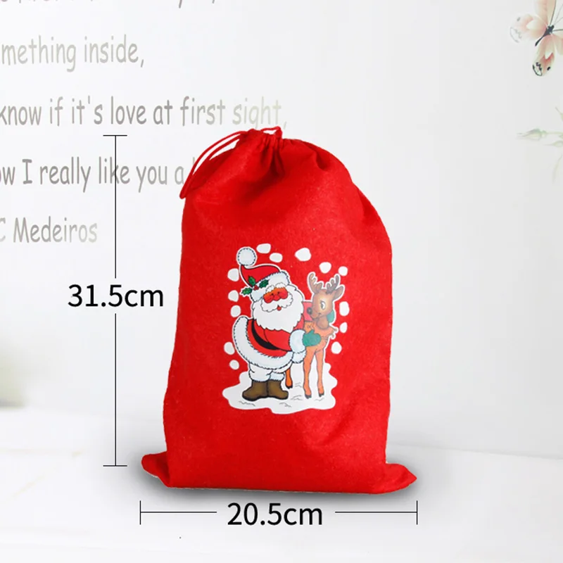 1 шт./рождественские сумки подарочные Санта Клауса Рождественское украшение