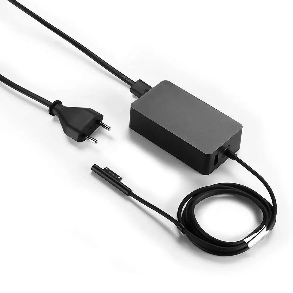 Адаптер переменного тока 44 W 15 V 2.58A блок питания для ноутбука Зарядное устройство A1800 для microsoft Surface Pro 4 5 книга Tablet 5 V 1A USB Порты и разъёмы ЕС