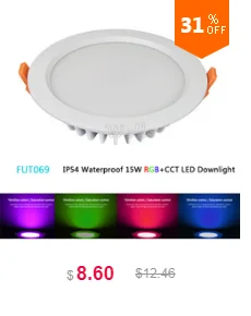 Mi светильник FUT068 6 Вт RGB+ CCT светодиодный светильник AC100-240V светодиодный панельный светильник с регулируемой яркостью совместимый 2,4 г Гц RF FUT092 дистанционное управление приложением
