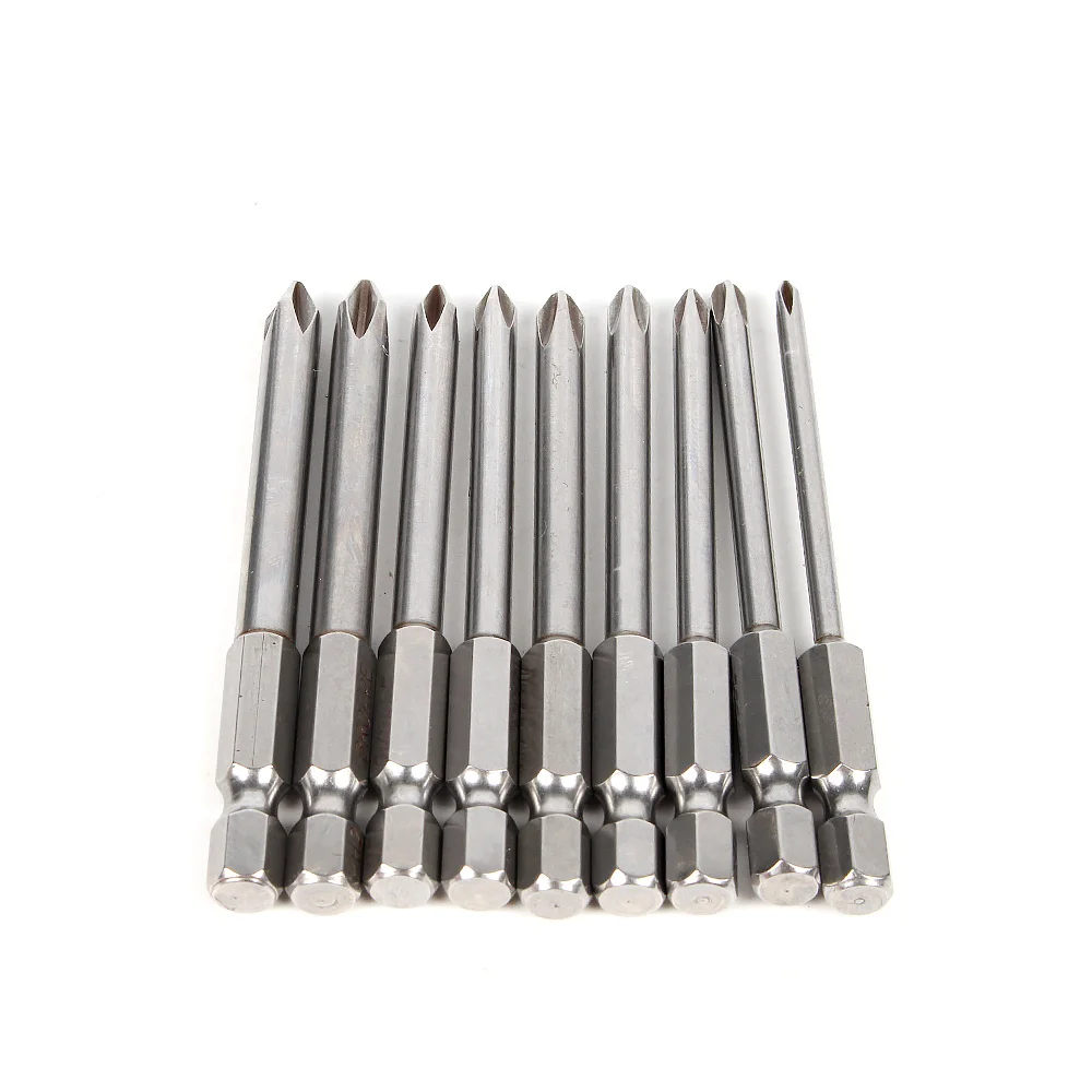 

9pcs 75mm Hex Torx Shank Cross Phillips Magnetic Antislip Long Bits Impact Screwdriver Drill Bit Screw Driver Head Driver Bit