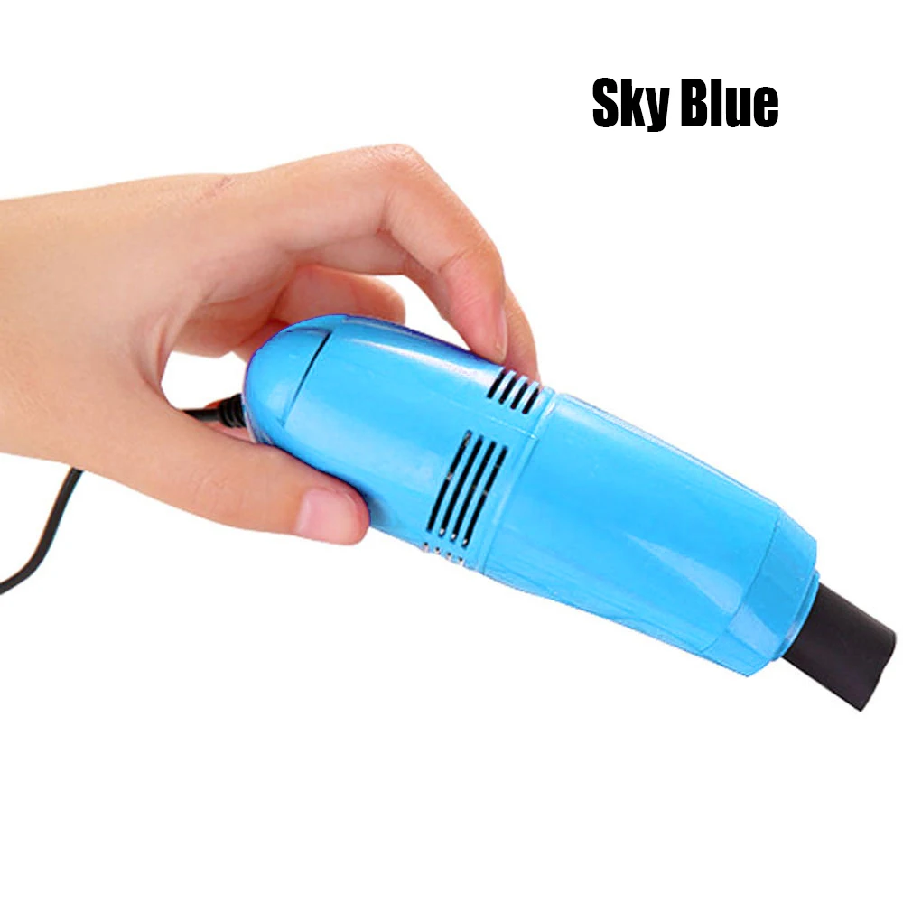 Sky Blue Новая мода мини компьютер пылесос USB клавиатура очиститель ПК ЩЕТКА для ноутбука пылеочиститель комплект для ноутбука Настольные компьютеры клавиатуры - Цвет: Sky Blue